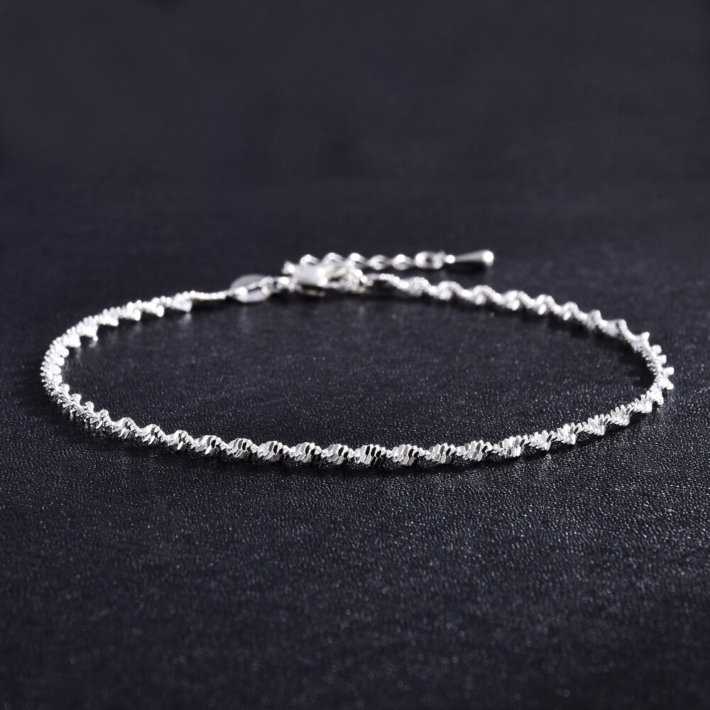 Ankle Bracelet Women Silver Color Anklet Foot Jewelry Chain Beach