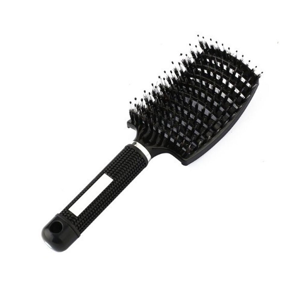 Brushy Hairbrush Women Wet Comb Hair Brush Tools Comb Hairdresser Hairdressing Brush for Hair Massage Hair Brush: black