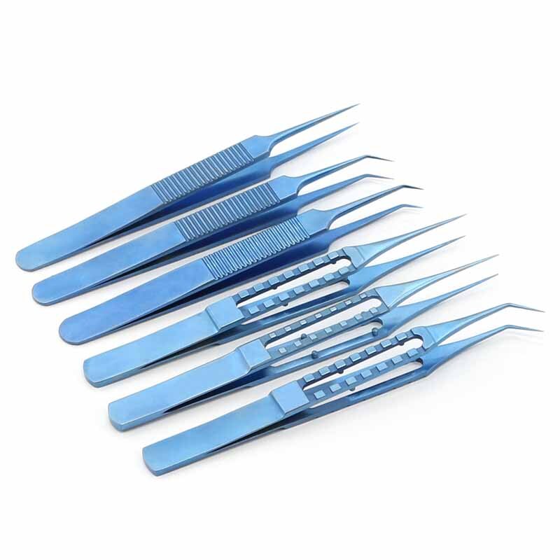 Pinzas para plantar cabello de aleación de titanio, herramienta de instrumento para implante de cabello