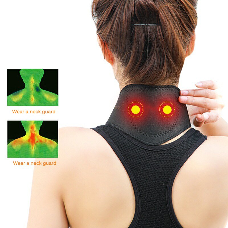 1 stuk Zelfopwarming Toermalijn Nek Magnetische Therapie Ondersteuning Toermalijn Riem Wrap Brace Pain Relief Neck Massager Producten