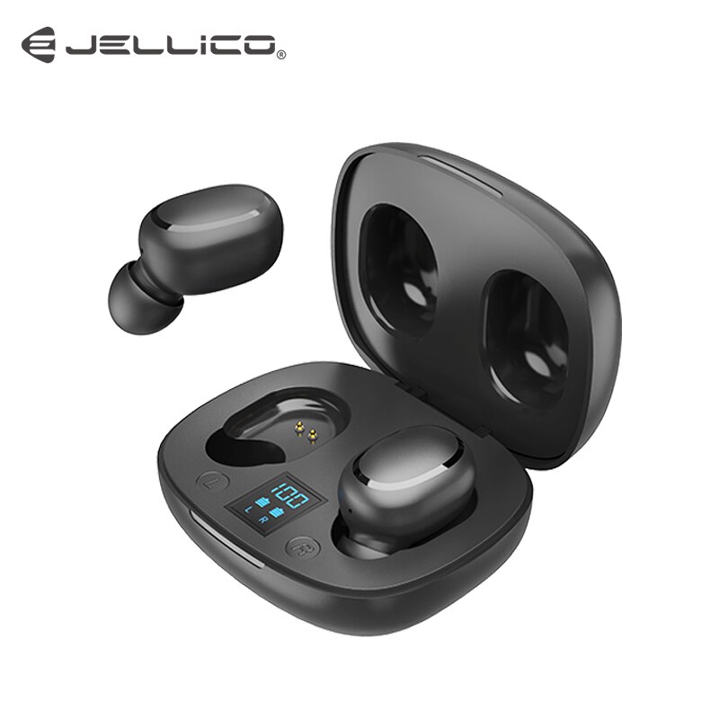 Jellico Tws Bluetooth Oortelefoon Vingerafdruk Touch Bluetooth 5.0 Stereo Bass True Draadloze Koptelefoon Sport Oordopjes Gaming Headset: Default Title