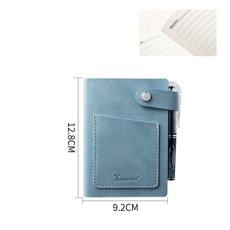 Portable Mini Pocket Notebook A7 Blank Hand Drawing Student Stationery Portable Diary Journal Notebooks Writing Pads: Light Blue