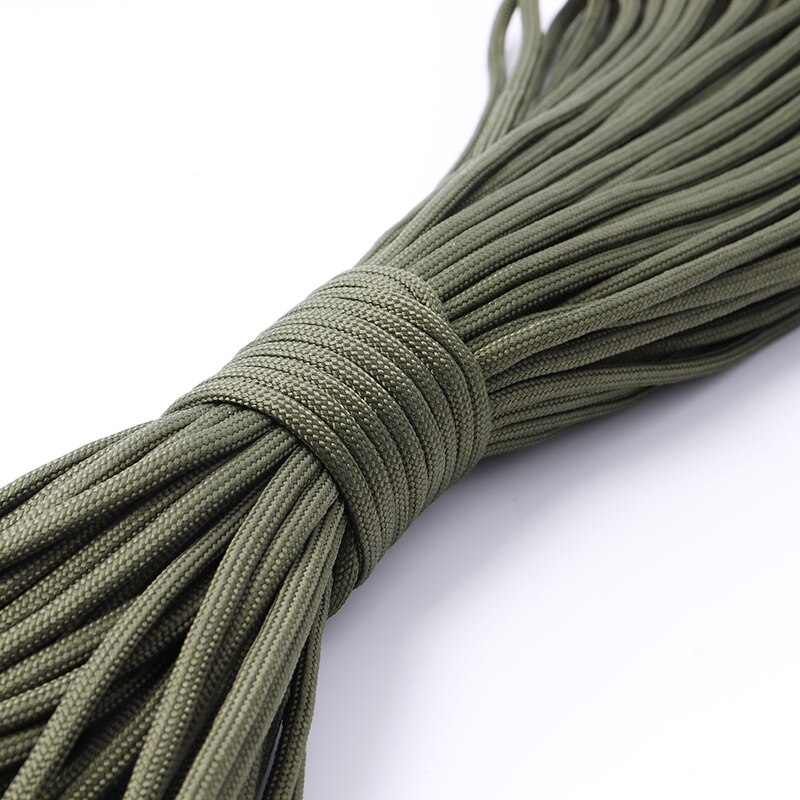 Cuerda de pesca Paracord 550, cuerda de paracaídas cuerda de 7 hebras 100FT 31m