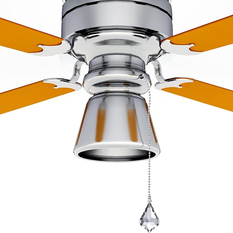 4PCS Ceiling Fan Pull Chains, Premium Crystal Fan Pull Chain, Pull Chain Extension