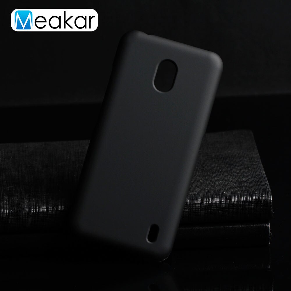 Matte Plastic Coque Cover 5.71For Nokia 2.2 Case For Nokia 2.2 Nokia2.2 Phone Back Coque Cover Case: Black