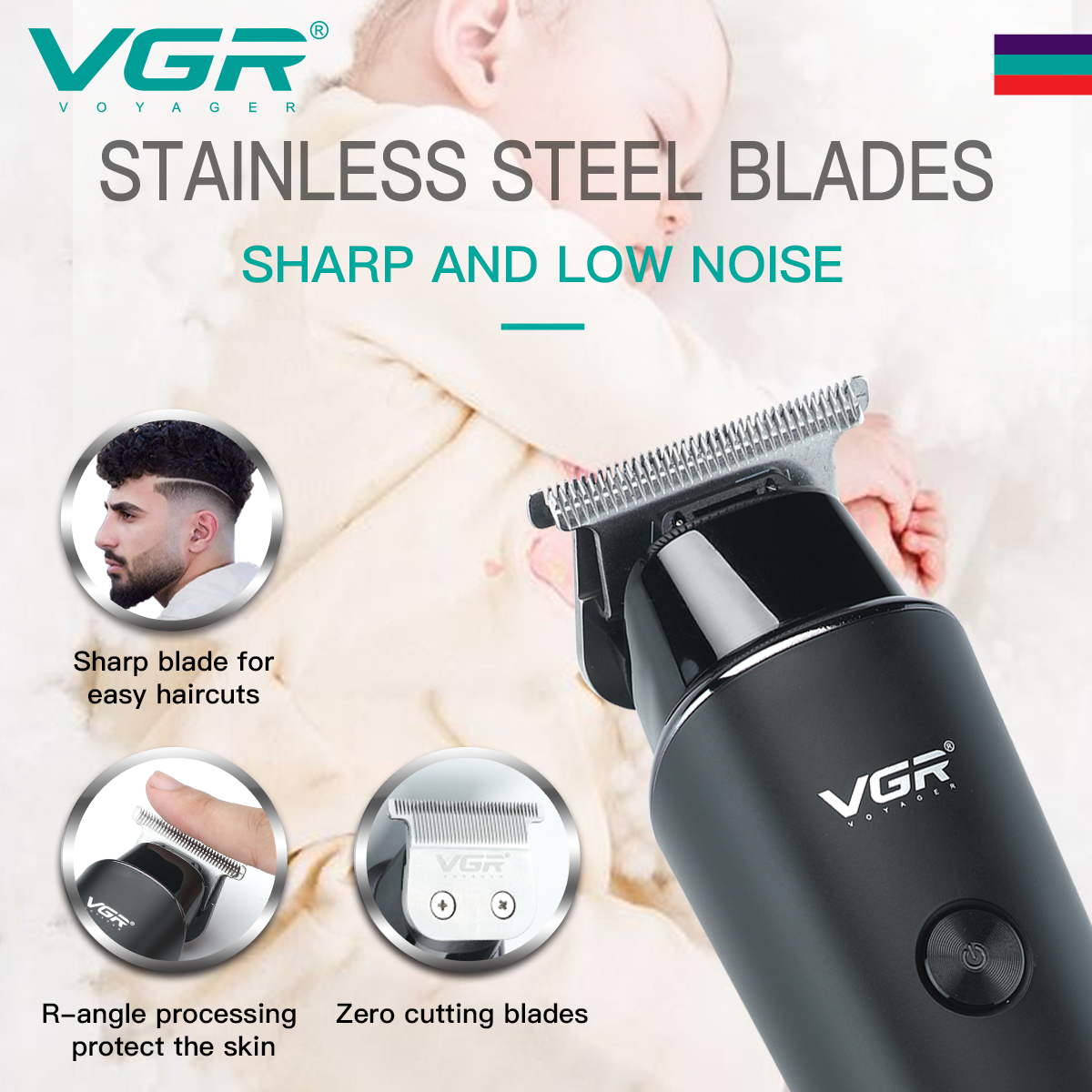VGR Hair Cutting Machine Electric Hair Clipper Hair Trimmer Haircut Machine Cordless Barber Trimmer for Men V-937