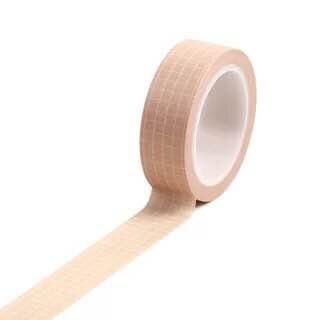 10m farverigt gitter washi tape japansk papir diy planlægger 1.5cm bredt maskeringstape klæbebånd klistermærke dekorativt papirbånd: Lyserød