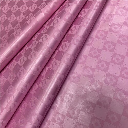 Echt bazin riche getzner atiku stoff für männer 100% baumwolle brokat jacquard stoff bazin riche Stoff5Garten/einstellen L1402-: Rosa