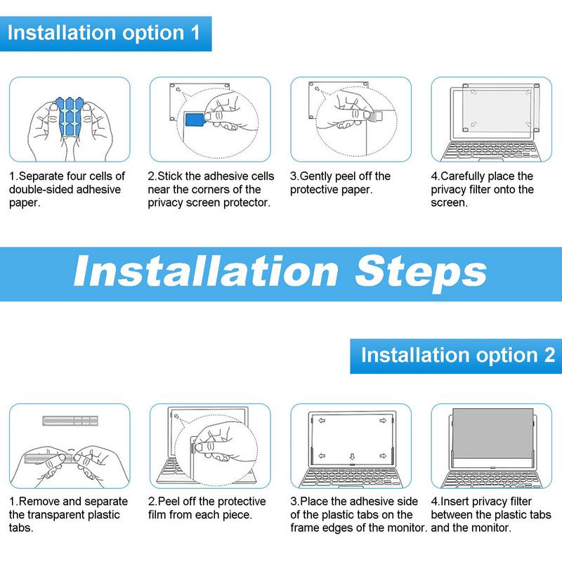 Privacy Screenprotector Voor Laptop 12.5/13.3/14/15.6 Inch Pc Computer Privacy Filter Waterdicht Anti-Gluurscherm