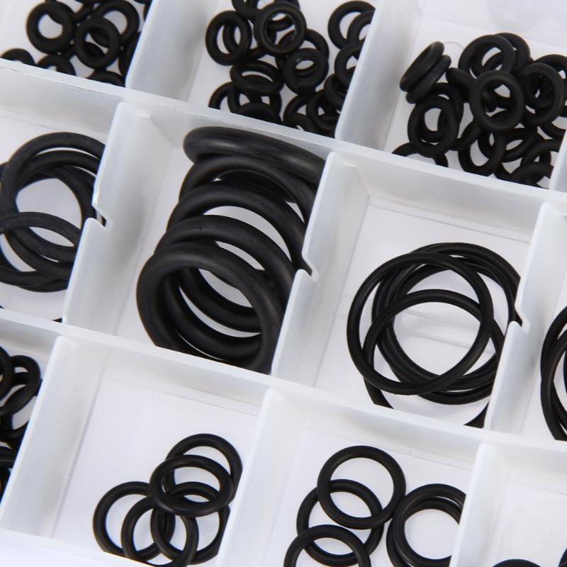 225Pcs 18 Sizes O Ring High Temperature One Case Rubber O Rings Kit Metric O-Ring Seal Set Nitrile Rubber Accesso