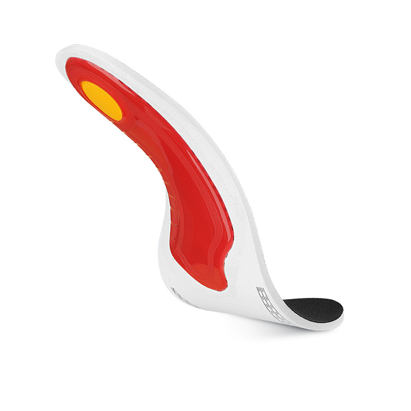 Schwarze, stoßdämpfende Einlegesohlen aus Gittergewebe zur Unterstützung des Fußgewölbes. Hochelastische EVA-Einlegesohlen für Männer und Frauen zur Korrektur von Plattfüßen