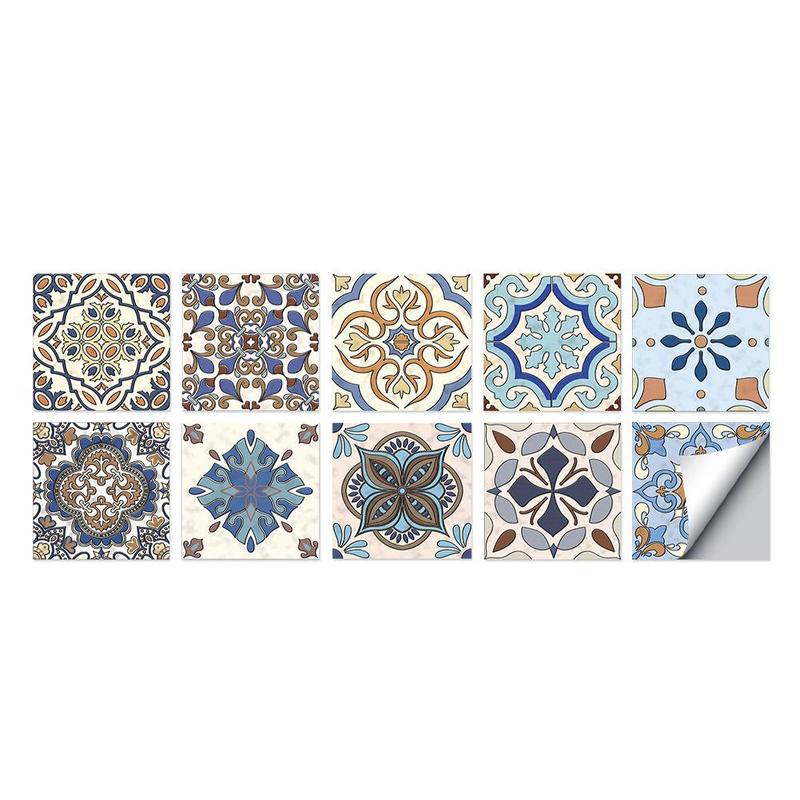 15*15cm keuken olie- en waterdicht badkamer sticker trap stereo meubel sticker keramische tegel sticker decoratie wa  h6 m 1: H