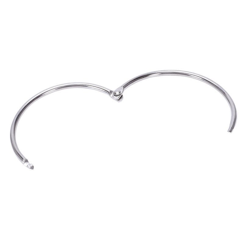 3 x grapa metálica Carpeta de libros anillos de hojas sueltas llavero 66x60xm