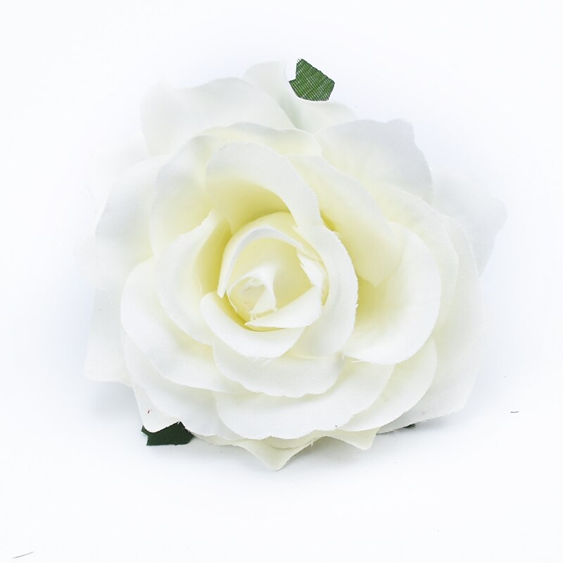 100pcs Artificial Flower Silk Rose Head Wedding bridal bouquet Brooch Wreaths Christmas Home garden Diy Decoration: XS / Red