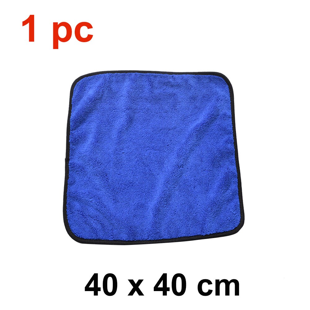 Super Absorbent Car Wash Microfiber Thick Towel Car Cleaning Drying Cloth Auto Car Care Cleaning Towel Wash Cloths 40*40cm: Sky Blue - 1 pc