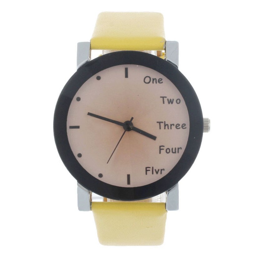 Neutral Leisure Letters Wrist Watches Motion Simulation Of Electronic Quartz Watch reloj kol saati Good-looking JUL 21: D
