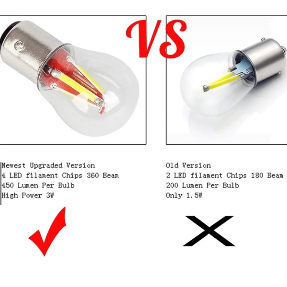 4 COB LED 1156 BAU15S Auto Remlicht Parking Lamp 12 V Auto Voertuig DRL Reverse Lamp Signaal Lamp voor Auto's