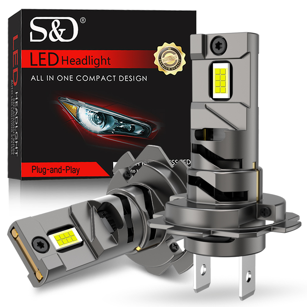 30000LM H7 LED Lamp Koplamp Dubbele Koperen Buis 300W CSP voor Auto Koplamp Auto Diode Lampen Canbus H7 led Turbo 6000K 12V