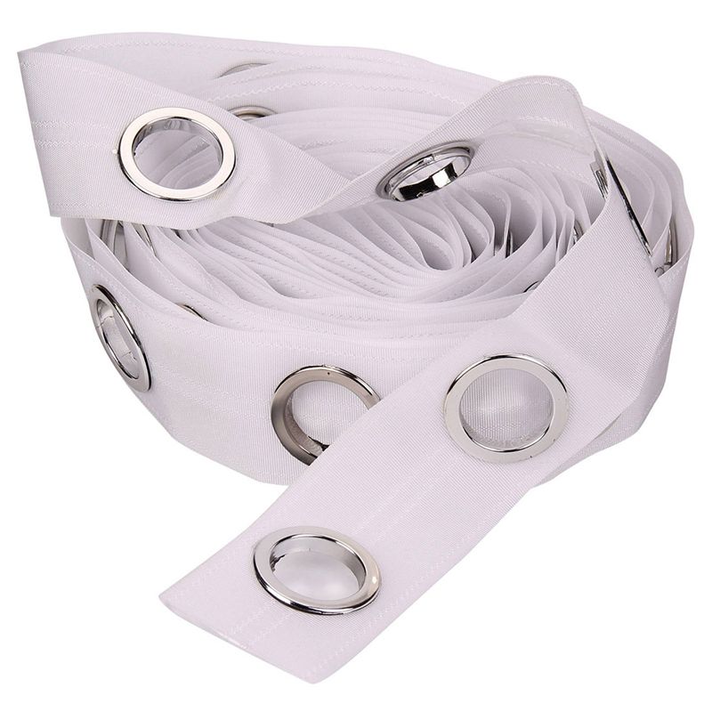 Best 5M Eyelet Curtain Tape 25 Rings Accessories Sewing Sliver Curtains Blinds