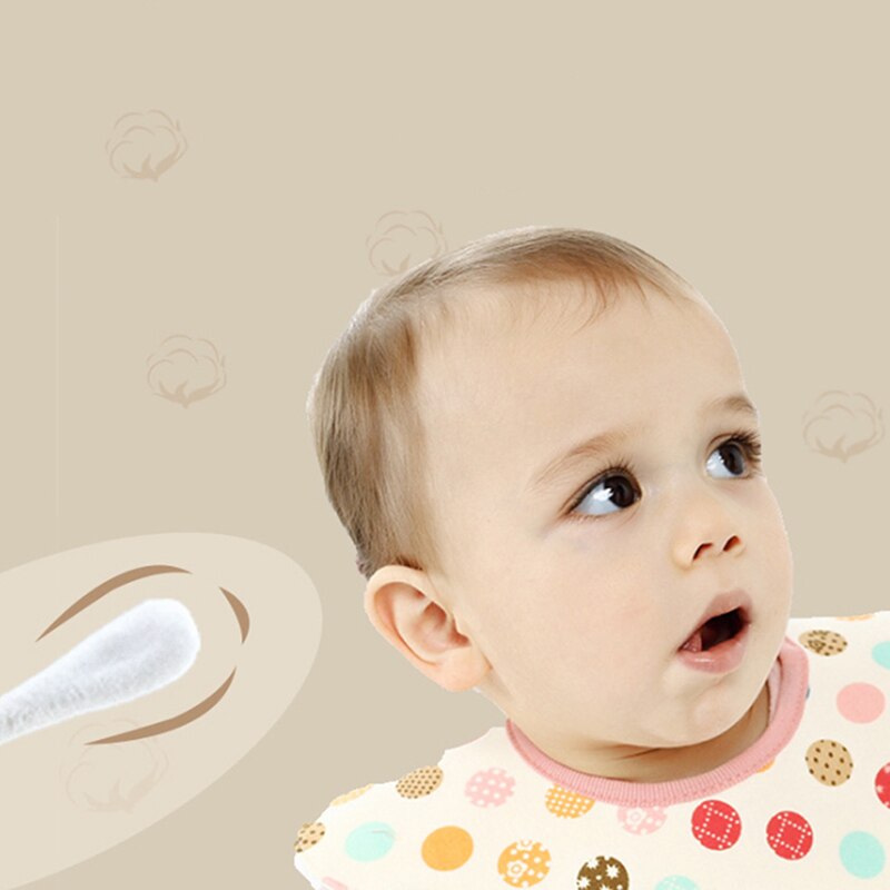 Baby Cotton Swab Buds Cleaning of Ears Tampons Cotonete Pampons Nose Ears Cleaning Tools Health Beauty Double Head Soft Cotton