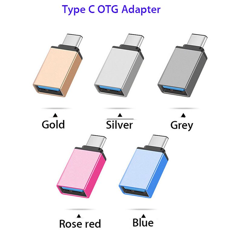 USB Type c OTG Adapter Sync data Converter voor samsung galaxy A50 A60 a70 S10 S9 S8 Black shark 2 huawei nova 5 p20 honor 20 9x