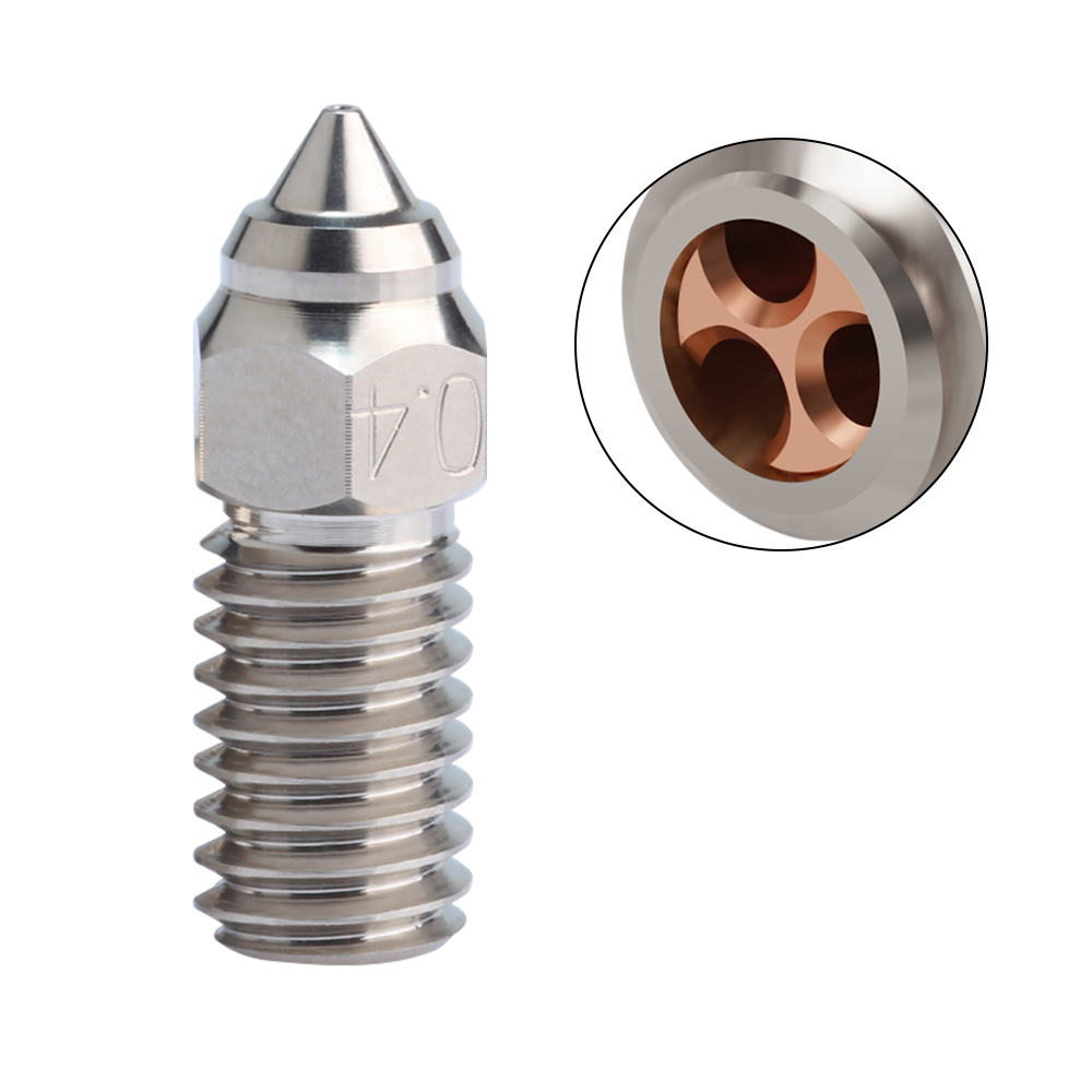 Boquilla para Elegoo Neptune 4 Hotend Kit para Elegoo Neptune 4 pro, bloque calefactado, calentador de cartucho de garganta Heatbreak Bimetal: Gris