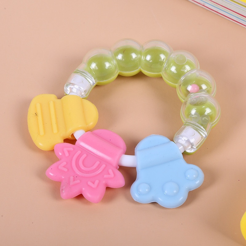 Klokken baby tandklæbemiddel en molartand god baby klokke legetøj et fast tandhjul: Grøn
