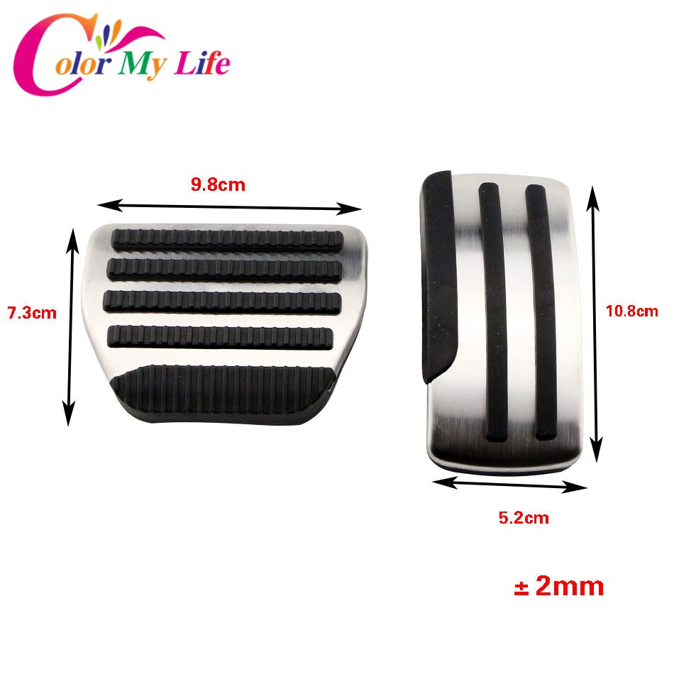 Stainless Steel Gas Brake Pedals AT Pedal Cover for Nissan X-trail T31 Qashqai J10 - Teana -