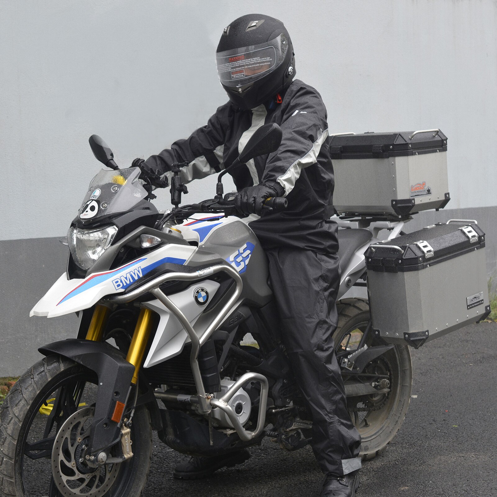Motocykl płaszcz przeciwdeszczowy odblaskowy męski płaszcz przeciwdeszczowy wodoodporny kombinezon motocross wodoodporny motocykl kurtka przeciwdeszczowa Split deszcz tkaniny