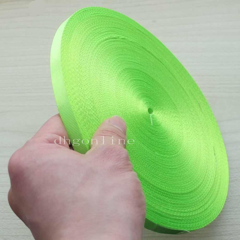 Sangle de ceinture robbin en nylon 10mm 25 yards 3/8 " pour boucles, lanière, sangle pivotante: Vert clair
