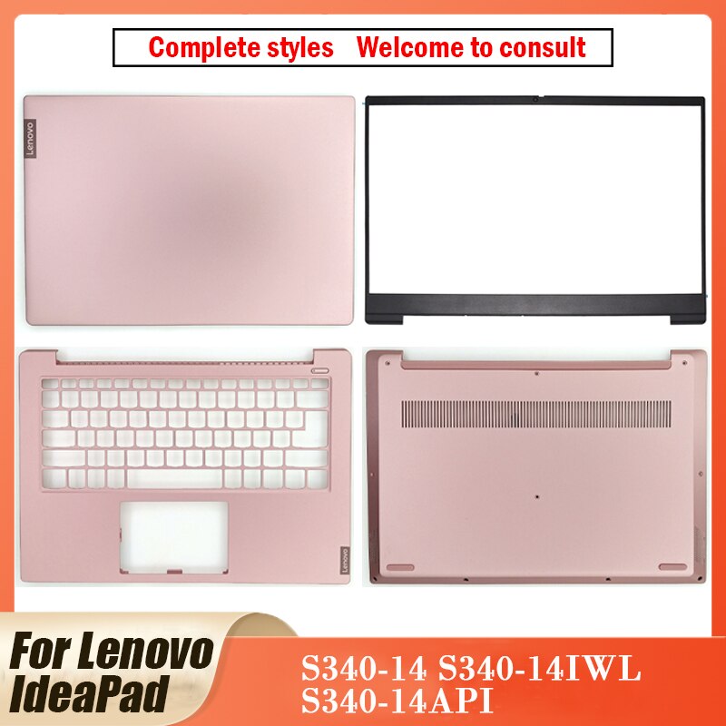 For Lenovo IdeaPad S340-14 S340-14IWL S340-14API Laptop LCD Back Cover/Front Bezel/Keyboard/Palmrest/Bottom Case S340-14
