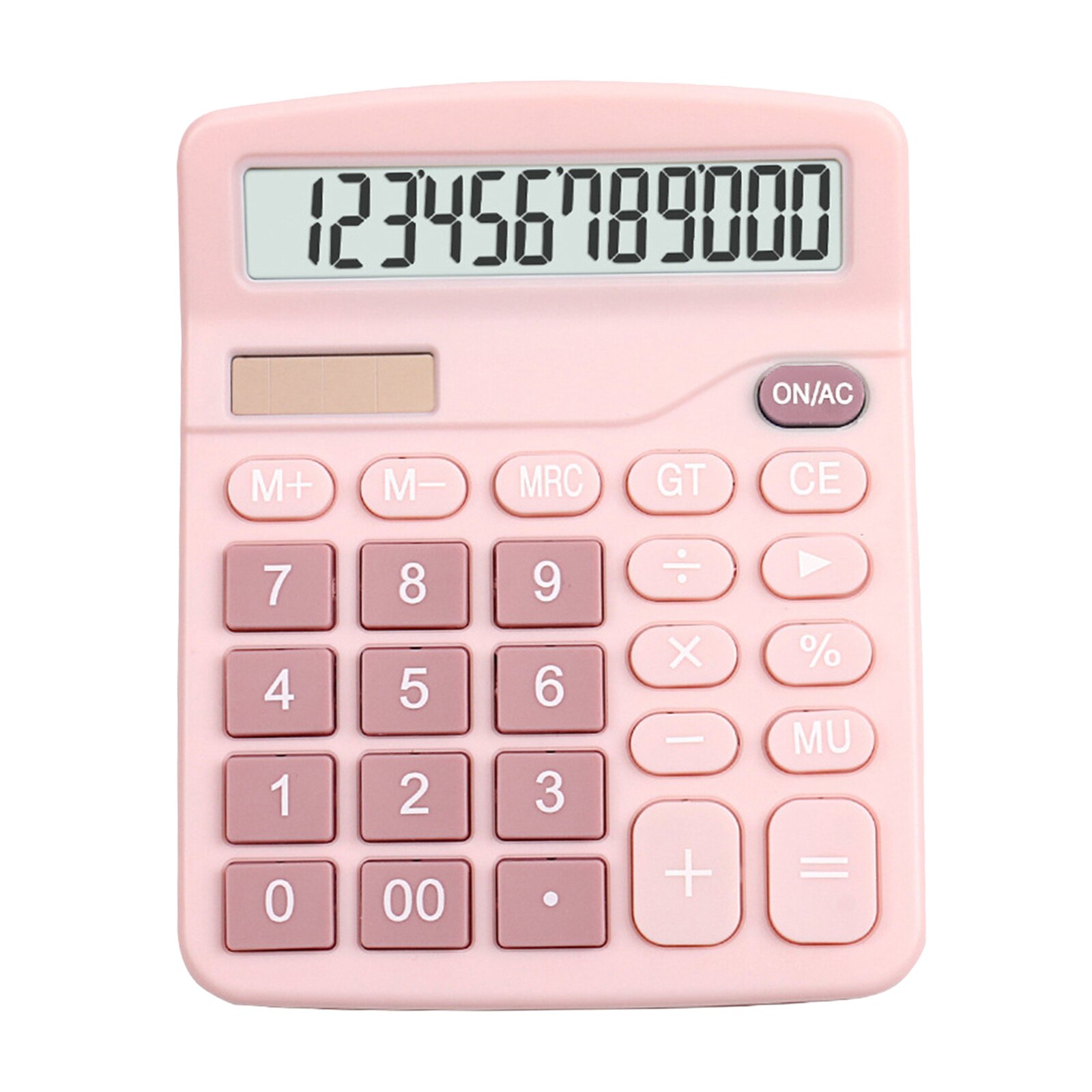 12-Digit Solar Battery Office Calculator with Large LCD Display Big Sensitive Button, Dual Power Desktop Calculators