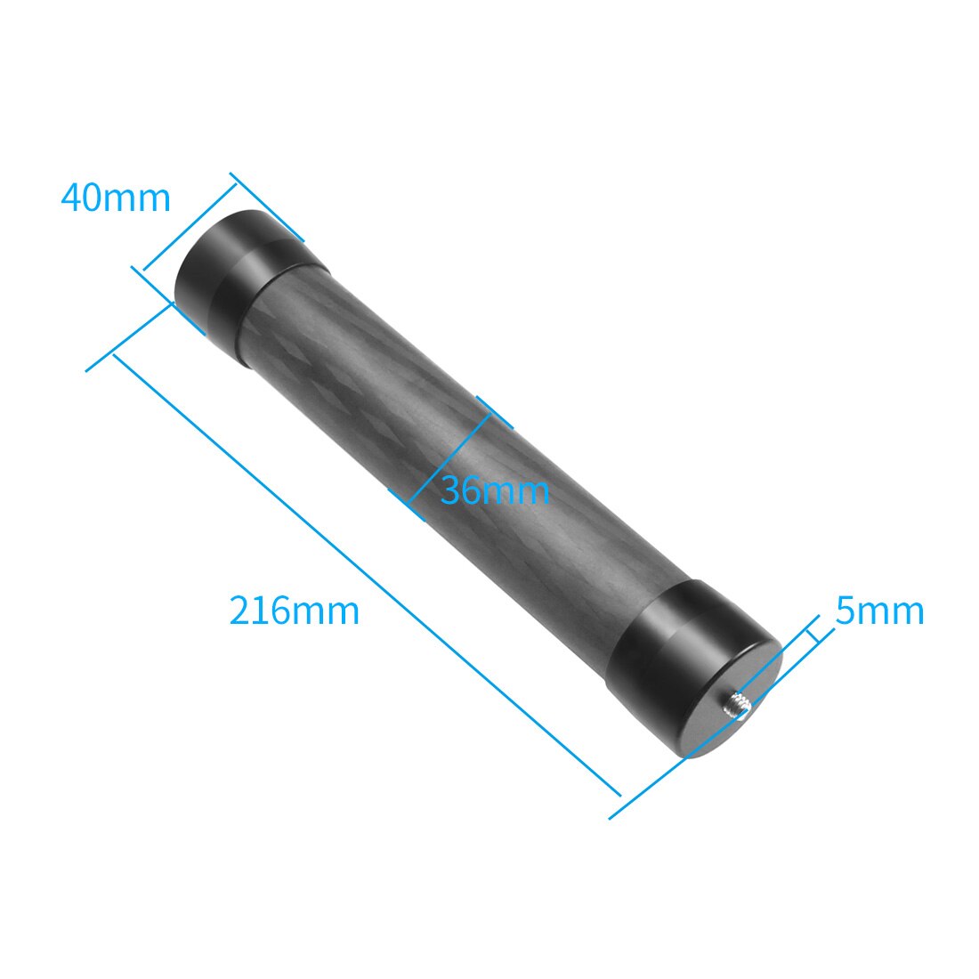 Portable Camera Stabilizer Carbon Fiber Pole Extension Rod Selfie Stick Tripod Mount Adapter Tube for DJI/Zhiyun/Feiyu Gimbal: for RSC2 RS2