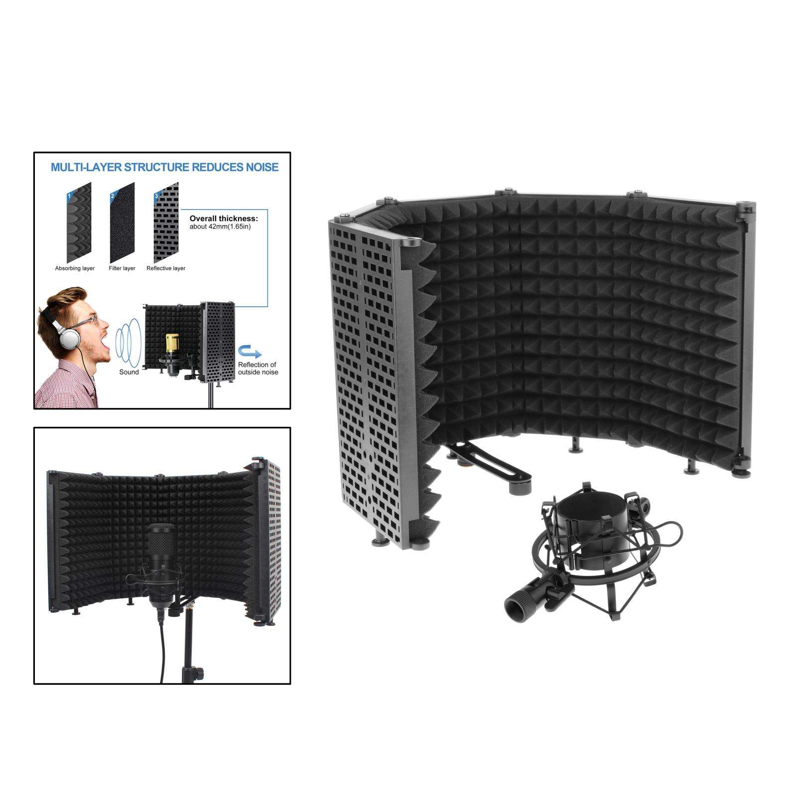 Microphone Isolation Shield Filter Sound Absorbing... – Grandado