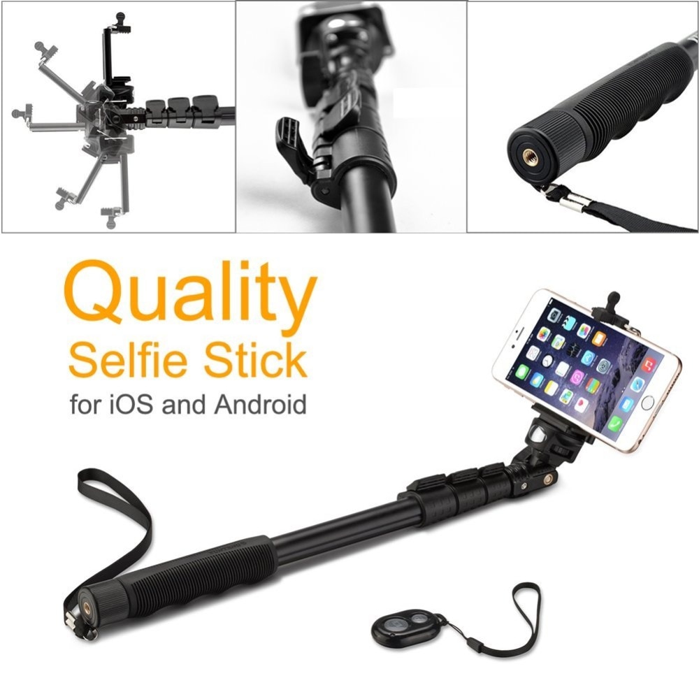 Telefon tablet PC Selfie Stick bezprzewodowy pilot własny Monopod dla Samsung S9 plus S8 S7 dla Sony smartfony aparat fotograficzny