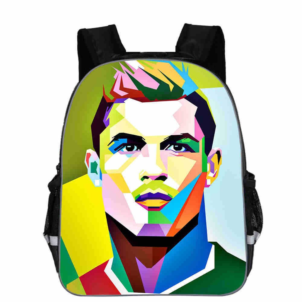 11 inch Children Bags 3D Ice Soccerly/Foot Ball Pattern for Teen Boys Girls Kids team Bags: 8