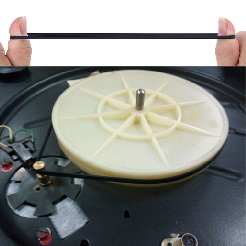 Pladespiller pladespiller rem udskiftet gummi flad drivrem 3.5mm bred til phono optager walkman dvd cd-rom repeater
