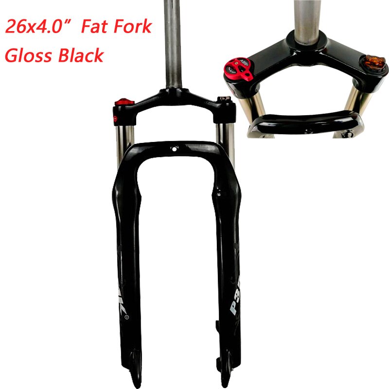 Snow MTB Moutain 26inch Bike Fork Fat bicycle Fork Oil Locking Suspension Forks For 4.0"Tire 135mm