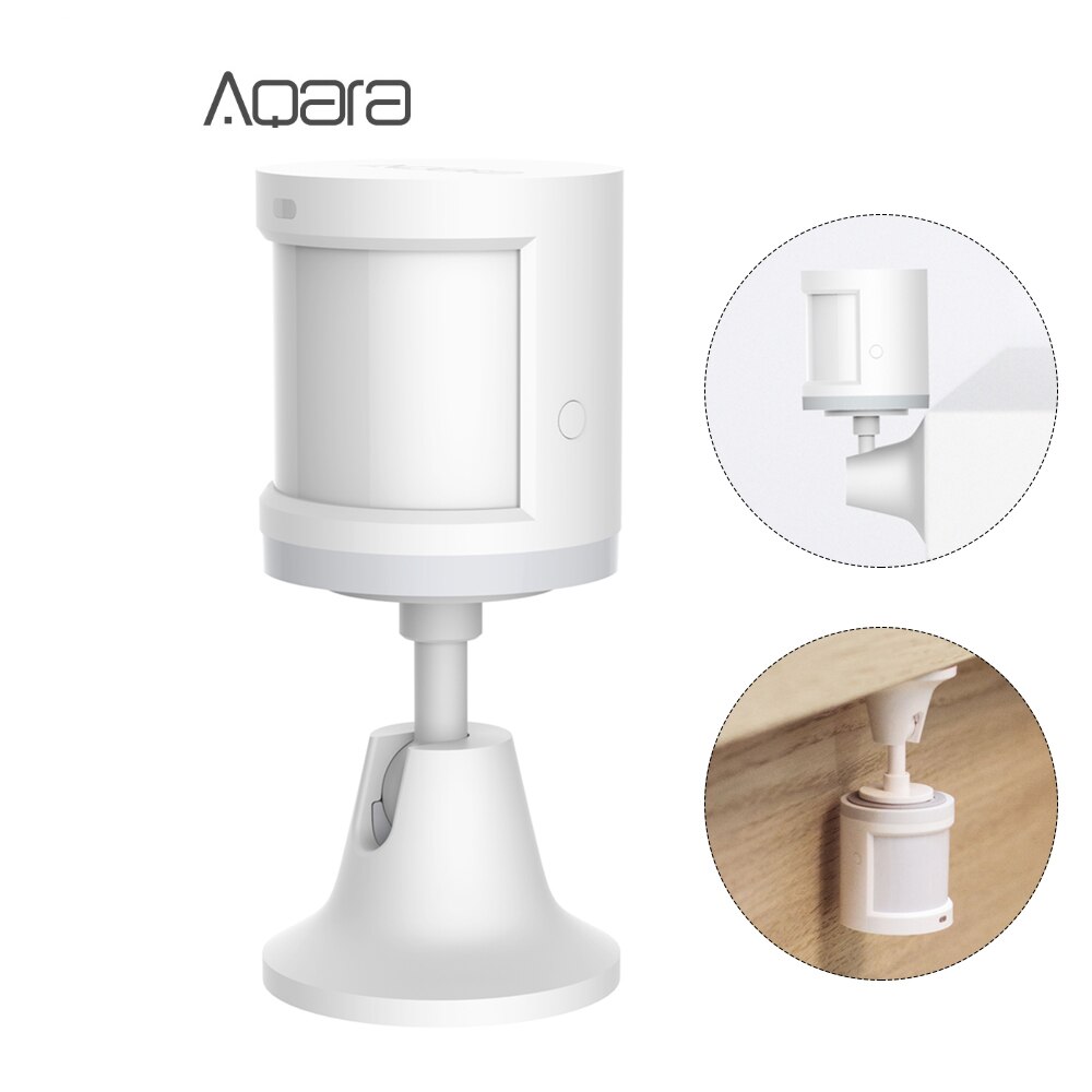 4PCS Aqara Human Body Sensor Smart body Movement Motion Sensor Wireless ZigBee Connection holder Light Gateway: 1PCS Human Sensor