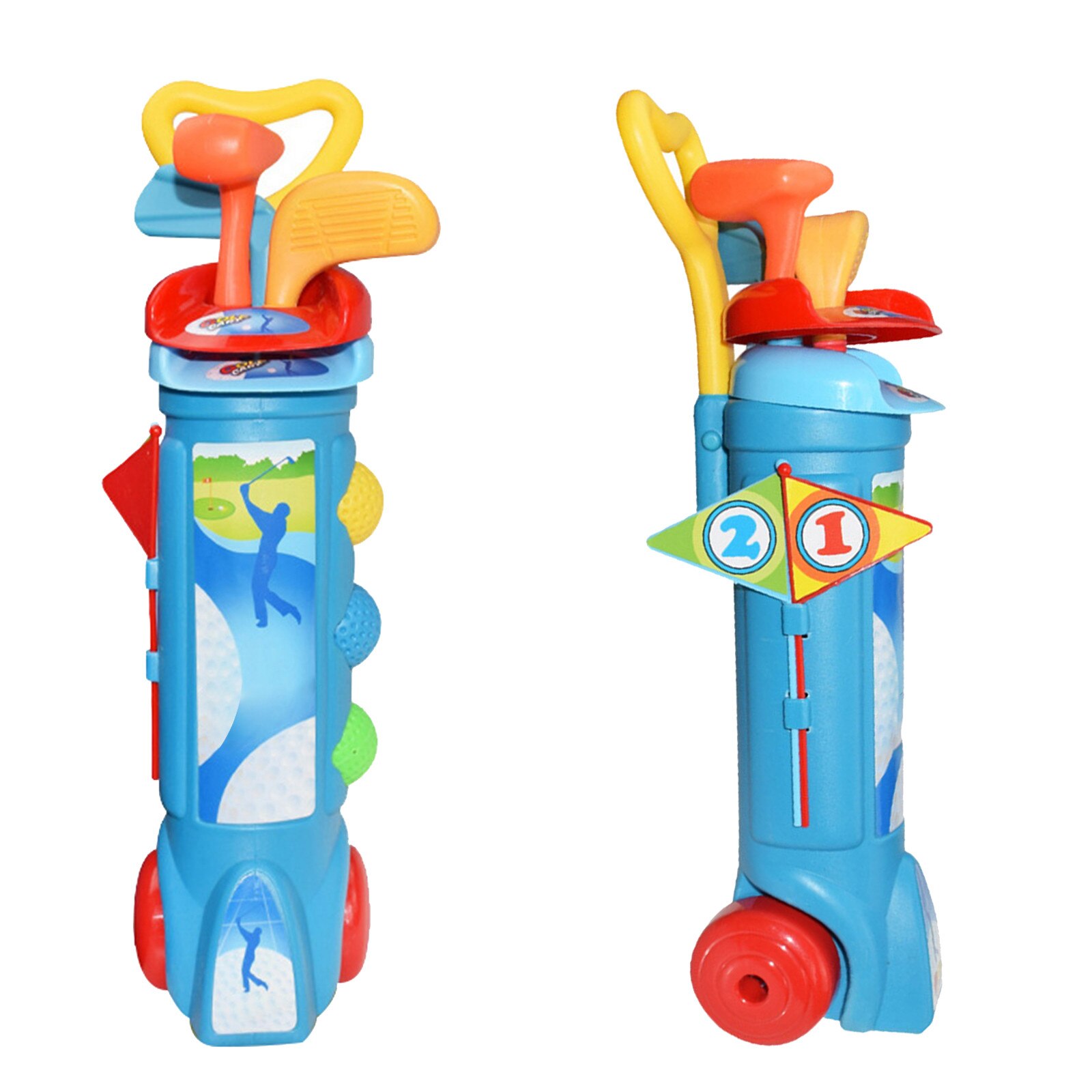 Golf Pro Set Speelgoed Voor Kinderen Peuters Golfclubs Vlaggen Praktijk Ballen Sport Indoor Game Golf, indoor Outdoor Golfbal Set Speelgoed