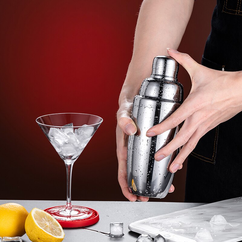 Stainless steel cocktail shaker thickened Shaker cup shake cup bar tool milk tea set mixer bar supplies kitchen accessories