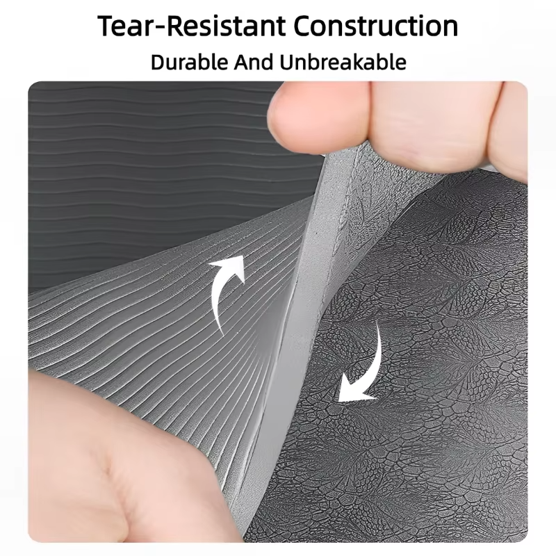 Sammenleggbar yogamatte, lydløs, miljøvennlig, sammenleggbar, reise, fitness, trening, dobbeltsidig, sklisikker, for pilates og gulvtrening, dans