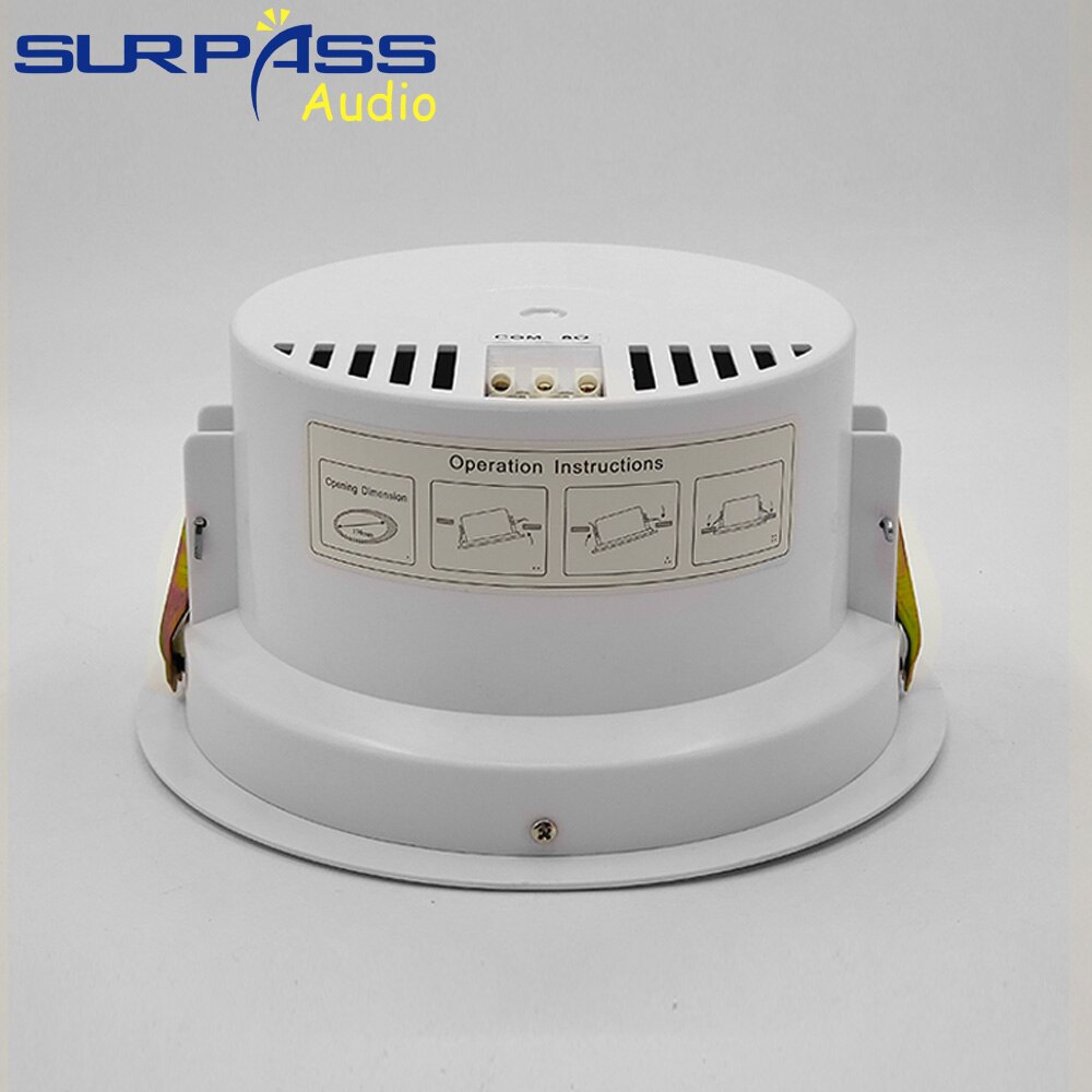 PA System Ceiling Speaker Public Broadcast Background Music 6.5&quot; Home Audio HiFi Stereo Sound Coaxial Loudspeakers Supermarket