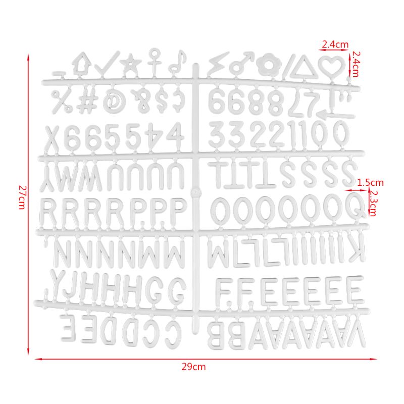 Letras de placa de carta conjunto 126 números caracteres especiais palavras para feltro mutável sinais de mensagem & letterboards