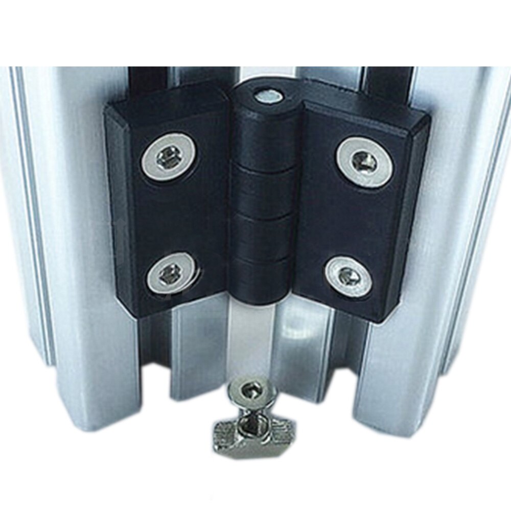 1pc cnc 3d tulostin alumiiniprofiili sarana musta nylon saranaliitännät tarvikkeet kiinnike kiinnike eu standardi 30/40 sarja