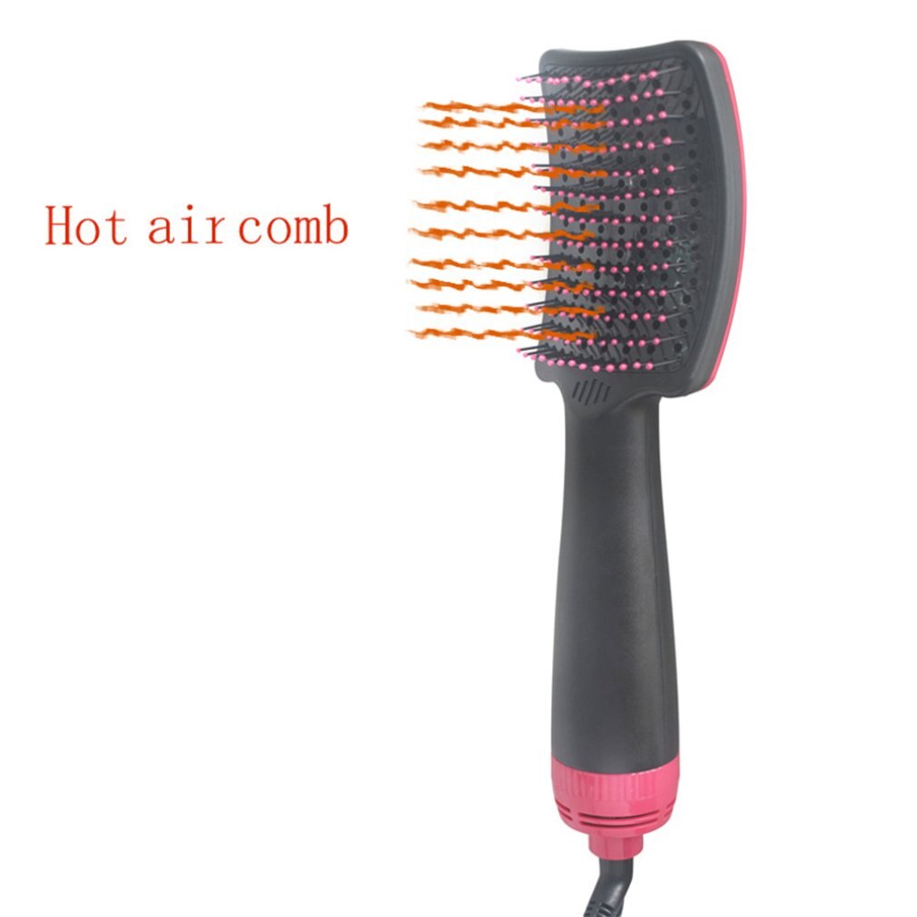Arc-Shaped Straight Hair Comb Hair Dryer Multifunctional Air Comb Wet And Dry Ergonomic Handle
