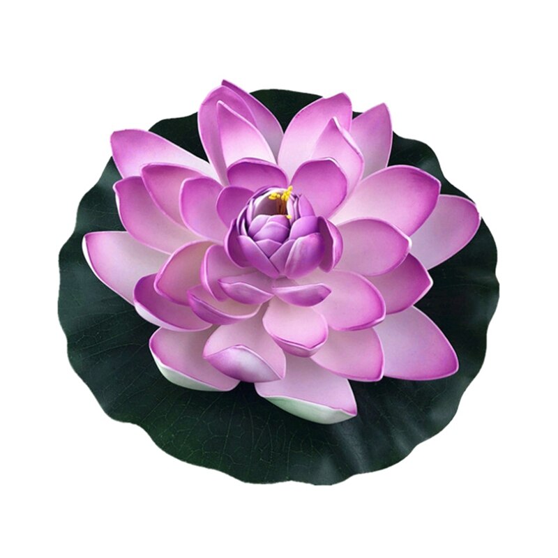 Pool Fish Tank Simulation Flower Decoration Simulation Water Lily Outdoor Garden Sculptures: 10