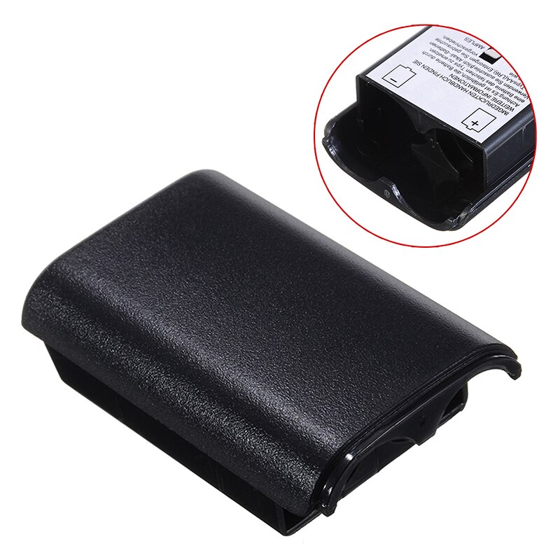 1pc Pro Zwart AA Batterij Back Cover Holder Vervanging Batterijen Shell Case Voor XBOX 360 Draadloze Controller