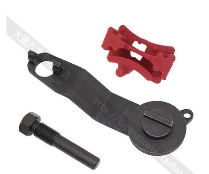 ZKTOOL Nokkenasuitlijning Blokkering Timing Gereedschapset, Nokkenas en Krukas Instel Gereedschapset, Compatibel met VW Audi C6 A4L A6L 2.0L Turbo 2.0L FSI/TFSi BPJ CDL Motor, OEM T10252