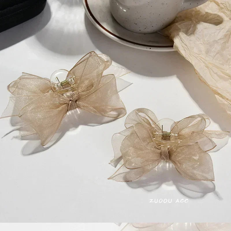 Pince à cheveux en maille avec nœud papillon noir mat, 2 pièces, petite épingle à cheveux pour filles et femmes, Barrette à nœud, accessoires de couvre-chef doux